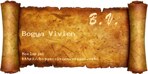 Bogya Vivien névjegykártya